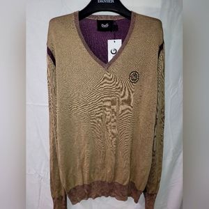 100% Silk Dolce & Gabbana V-Neck Sweater
